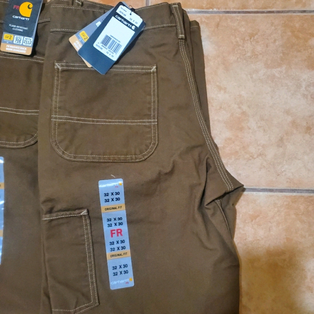 Carhartt Flame Resistant Duck Work Dungaree 32x30